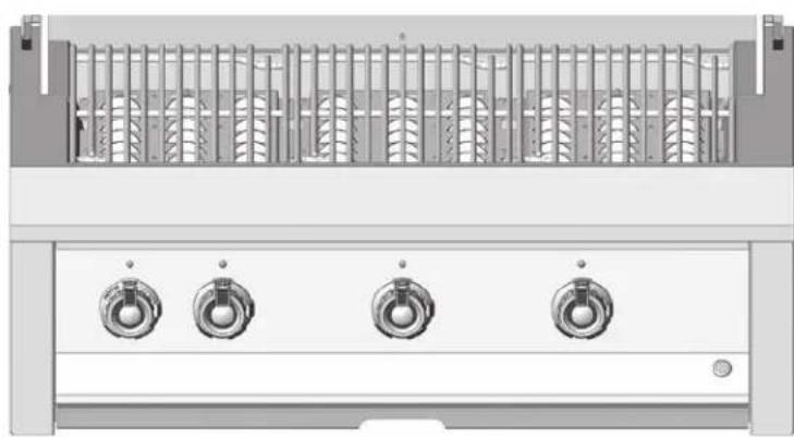 Hestan EABR36NG - CONTROL KNOB LAYOUT - 1