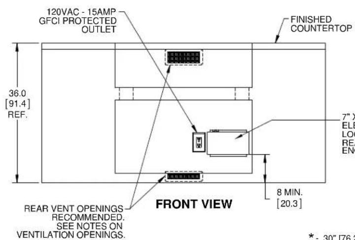 Hestan EABR36NG - ISLAND VENTILATION OPENINGS - 5
