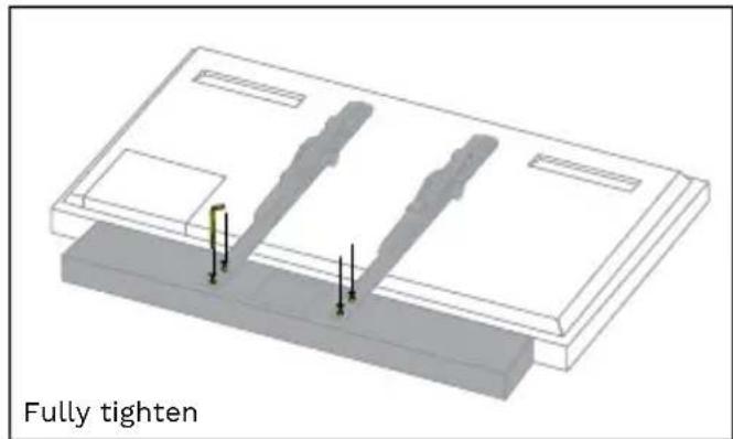 Seura SSB2 - Step 3: Attach the soundbar to the TV - 3