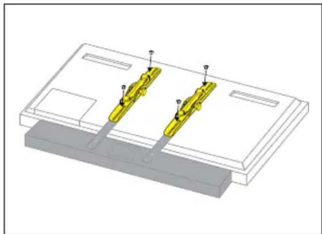 Seura SSB2 - Step 2: Attach the soundbar mounting brackets to the TV - 2