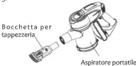 JIMMY JV83 - L'aspirapolvere portatile di collega agli accessori mediante il tubo elastico lungo. - 1