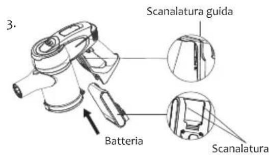 JIMMY JV83 - Assemblaggio del pacco batteria con l'aspirapolvere portatile - 3