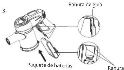 JIMMY JV83 - Montaje de la batería y la aspiradora de mano Limpiado. - 3
