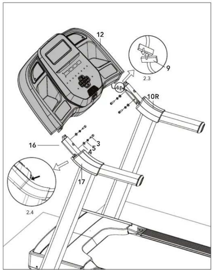 Horizon Fitness 7.0AT - ASSEMBLY STEP 1 - 4