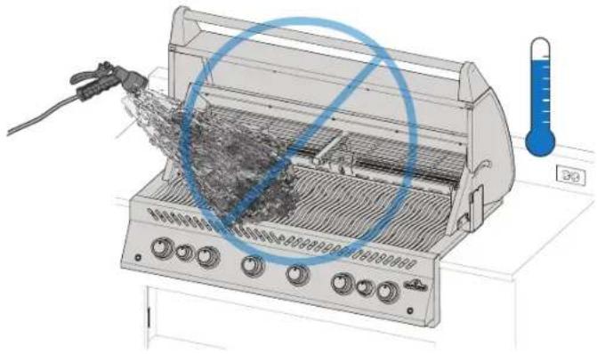 Napoleon BIG38RBNSS - Dégagement pour la ventilation de l'air chaud du gril - 1