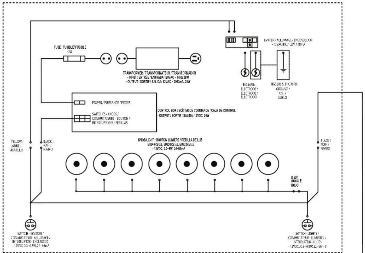 Napoleon BIG38RBNSS - DIAGRAMA DEL SISTEMA ELÉCTRICO - 1
