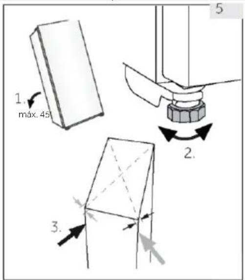 HAIER HWS77GDAUI - Nivelación del electrodoméstico - 1
