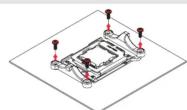 Noctua NHD15S - Enlever le système de rétention d'origine mettre en place la contre-plaque - 1