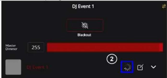Chauvet FlareCON Air 2 - Synchroniseren met box - 2