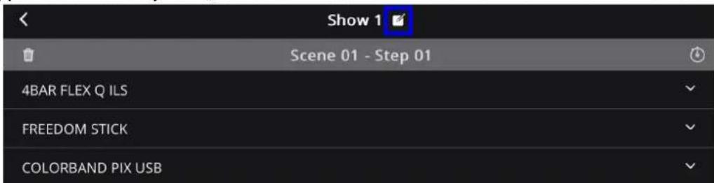 Show 1 Scene 01 - Step 01 4BAR FLEX Q ILS FREEDOM STICK COLORBAND PIX USB