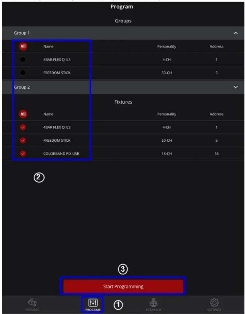 Chauvet FlareCON Air 2 - PROGRAMMAZIONE - 1