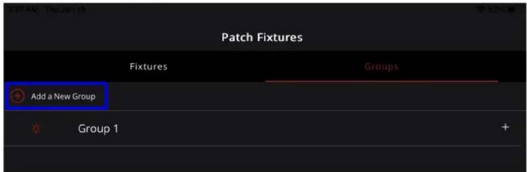 Patch Fixtures Fixtures Groups Add a New Group Group 1 +