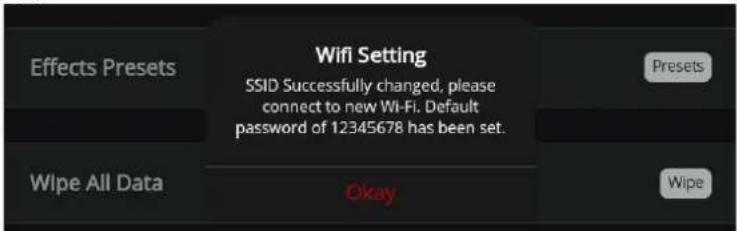 Chauvet FlareCON Air 2 - Para editar el SSID y la contraseña: - 3