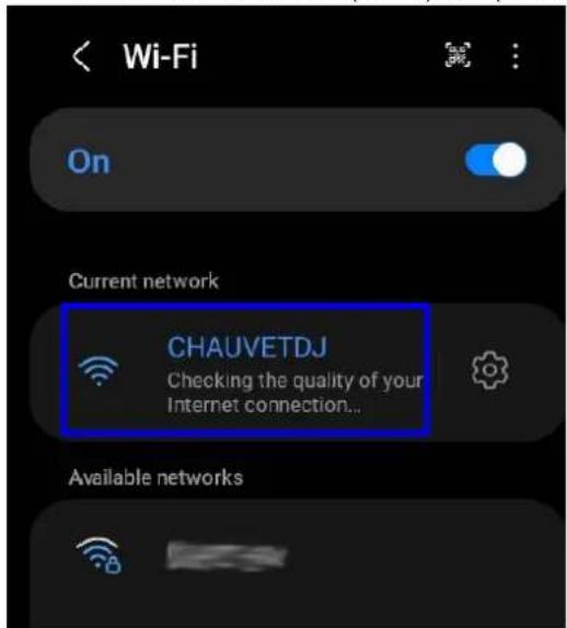 Chauvet FlareCON Air 2 - Herstellen einer Verbindung mit dem FlareCON WLAN-Netzwerk - 1