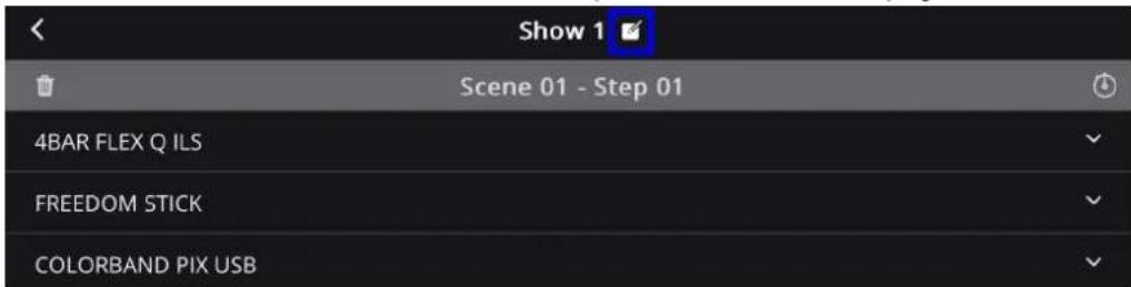 Show 1 Scene 01 - Step 01 4BAR FLEX Q ILS FREEDOM STICK COLORBAND PIX USB