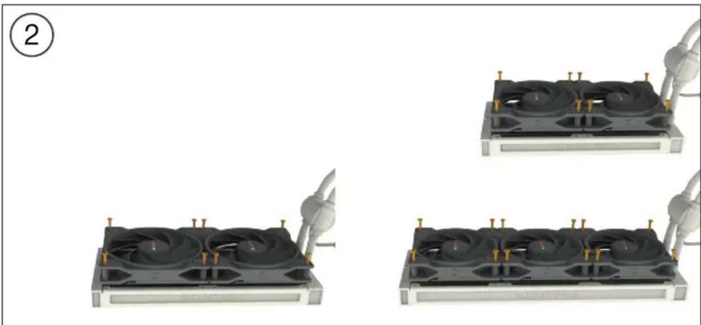 Be Quiet! Pure Loop 2 FX - Assemblage du cadre de montage du ventilateur - 1