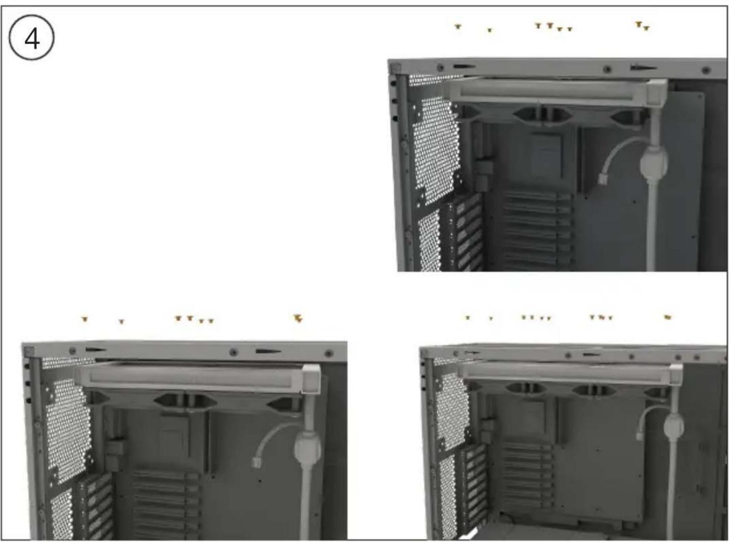 Be Quiet! Pure Loop 2 FX - Montage des ventilateurs sur le radiateur - 1