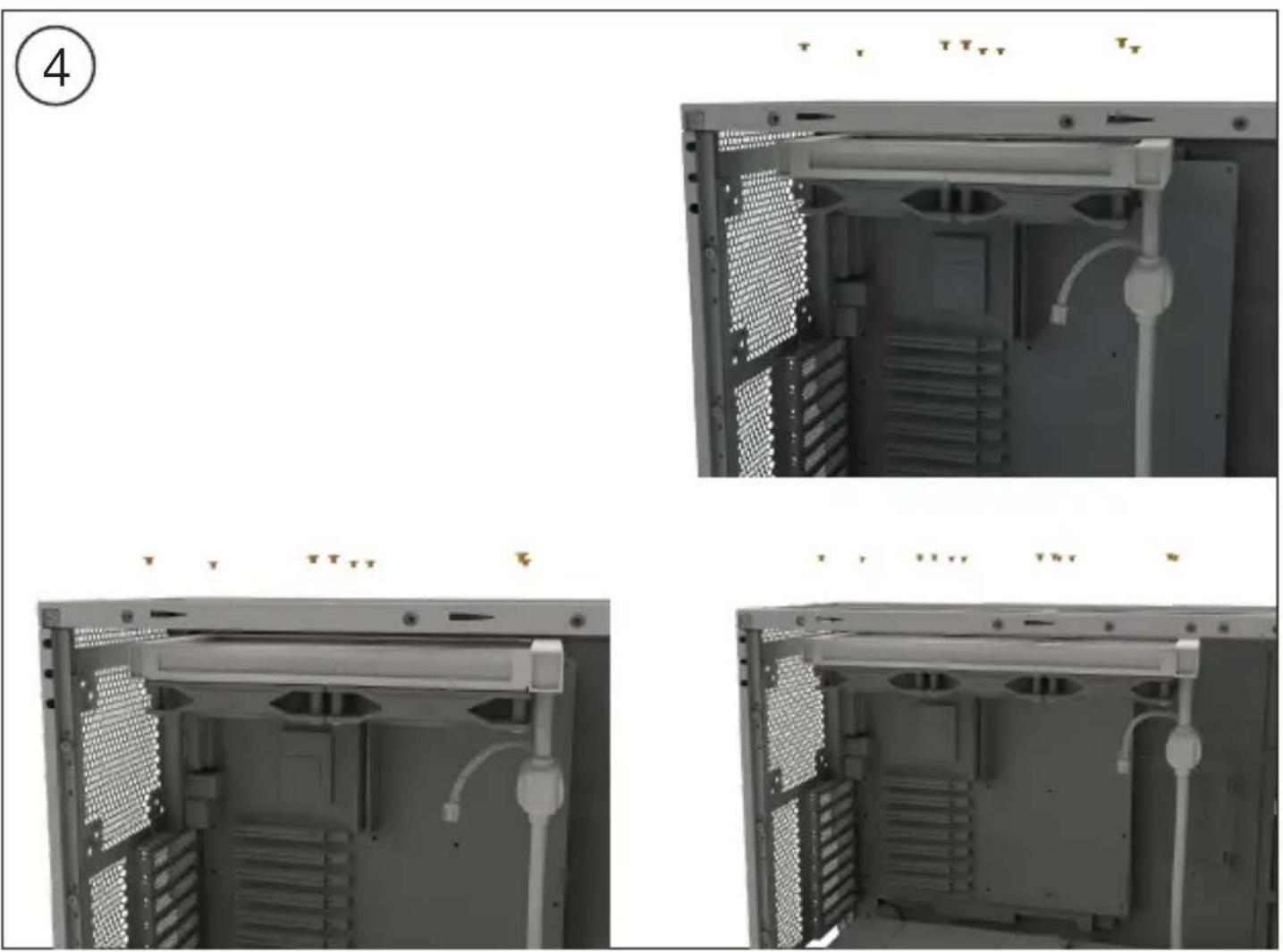 Be Quiet! Pure Loop 2 FX - Montage des ventilateurs sur le radiateur - 1