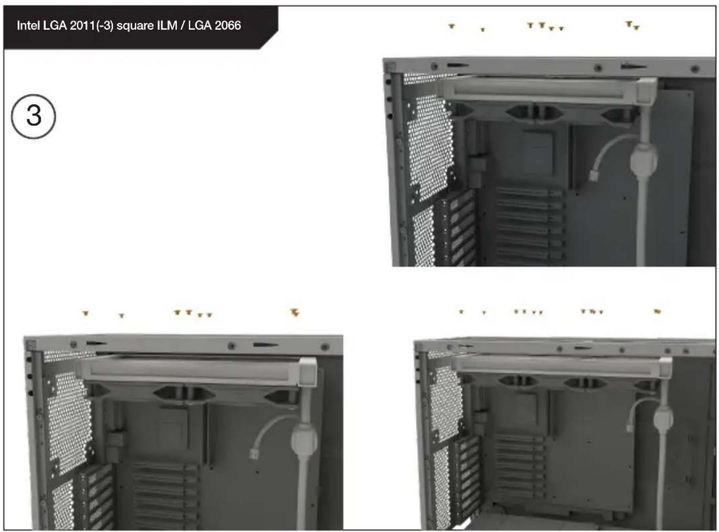 Be Quiet! Pure Loop 2 FX - Montage des ventilateurs sur le radiateur - 1