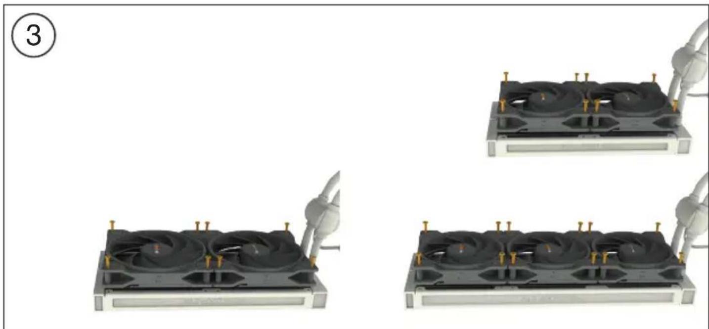 Be Quiet! Pure Loop 2 FX - Assemblage du cadre de montage du ventilateur - 2