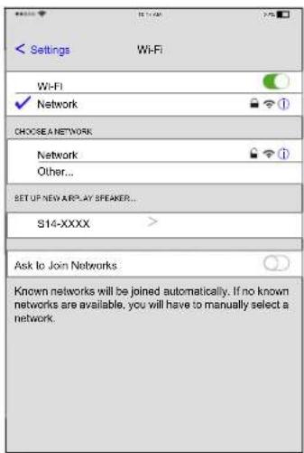 ROTEL S14 - Per i dispositivi iOS (utilizzando l'impostazione del Wi-Fi): - 1