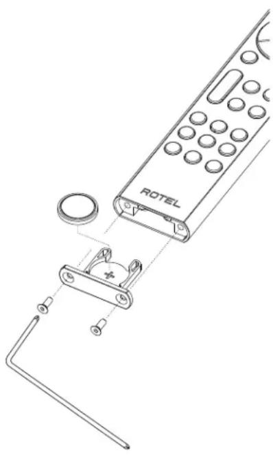 ROTEL S14 - Piles de la télécommande - 1