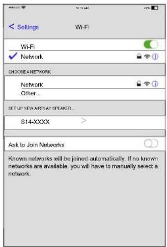 ROTEL S14 - Para dispositivos iOS (a través de la configuración Wi-Fi): - 1