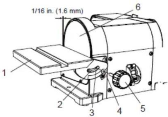 Holzmann BT 150_914 - Assemblage sur la ponceuse à disque - 1
