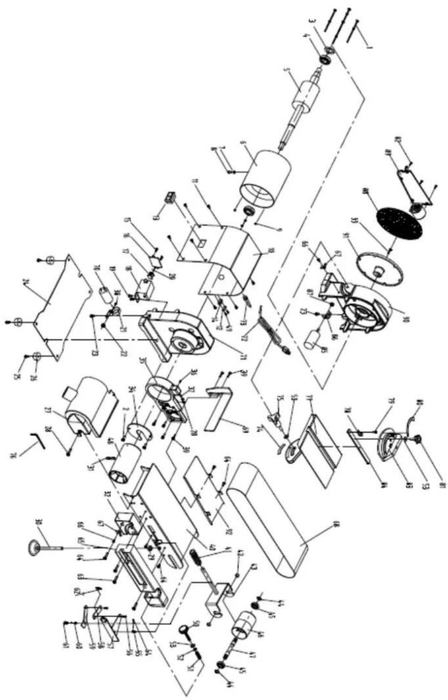 Holzmann BT 150_914 - L'installation de pièces de rechange non d'origine annule la garantie! utiliser toujours des pièces de rechange d'origine ! - 1