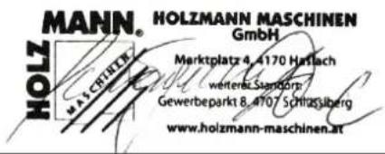 Holzmann BT 150_914 - Der Einbau von anderen als Originalersatzteilen führt zum Verlust der Garantie! - 1