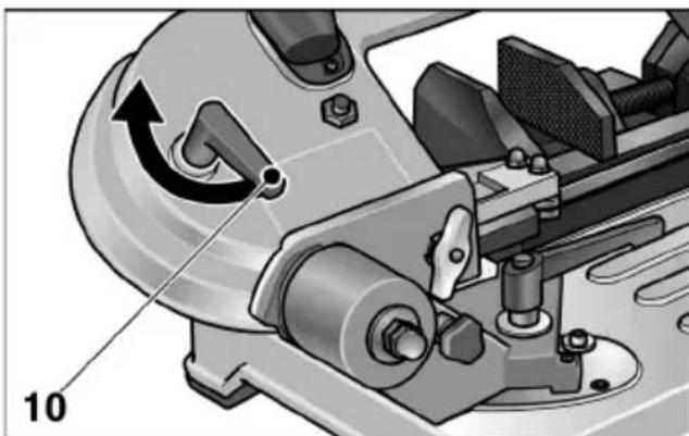 Flex SBG 4910 - Fixar a lamina de fita para serra - 1