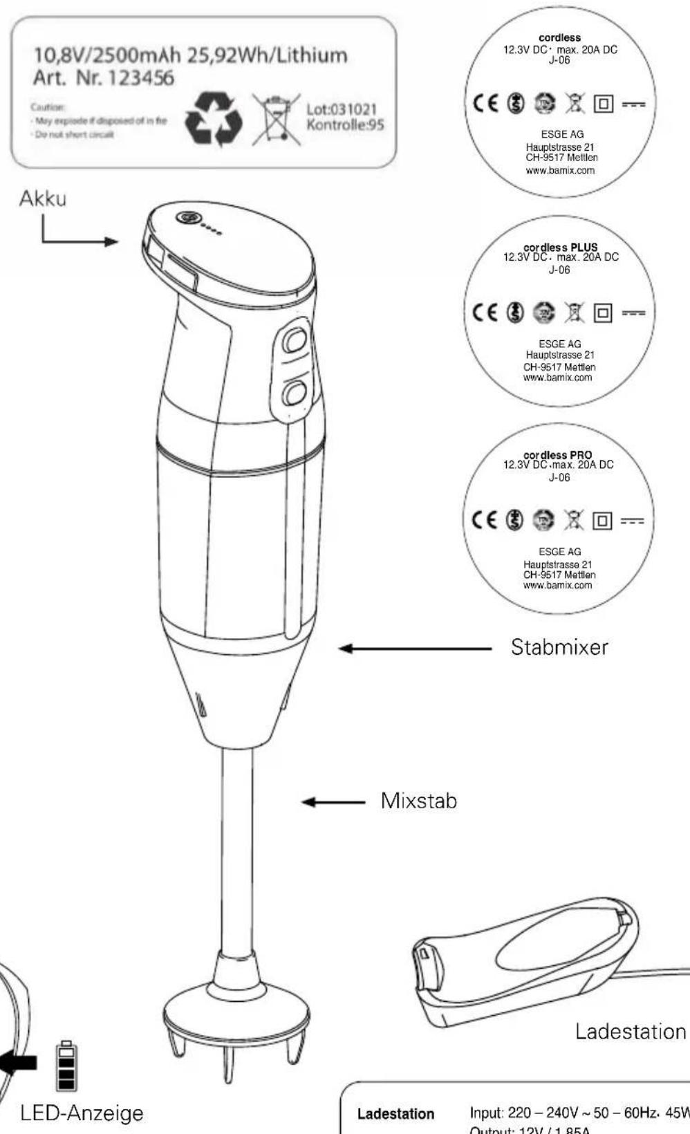 BAMIX Cordless Plus - 1