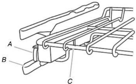KITCHENAID Architect KEBS207SBL - To Remove Roll-Out Rack: - 1