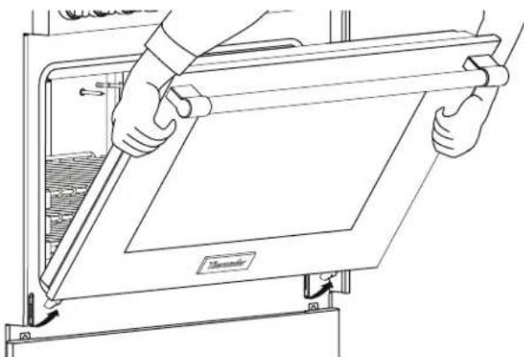 THERMADOR PALPKITDGW - Removing the oven door - 2