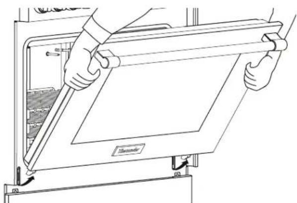 THERMADOR PALPKITDGW - Retirar la puerta del horno - 2