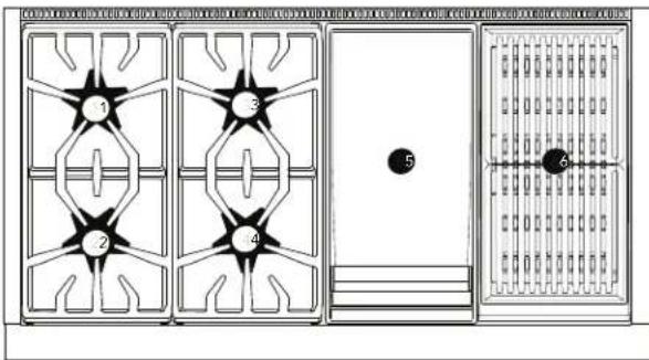 THERMADOR PALPKITDGW - Trousses de conversion de ports de STAR® brûleurs au gaz propane (PL) pour la gamme Pro Grand - 8