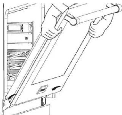 THERMADOR PALPKITDGW - Reinstalling the oven door before leak testing the broil and bake burners - 1