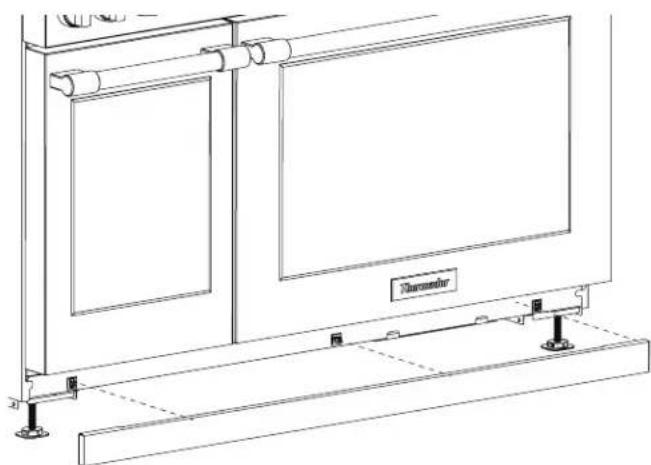 THERMADOR PA36WLBG - To install the toe kick panel - 1