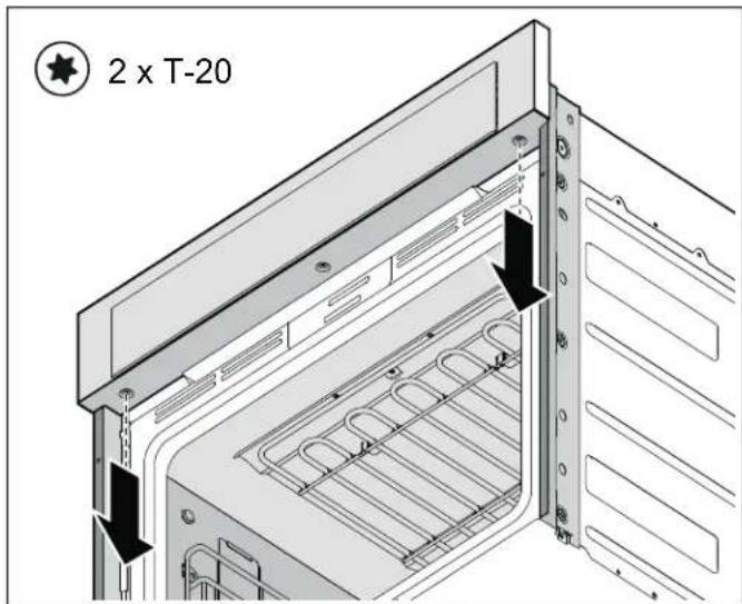 THERMADOR TWO30YS - Retirar el panel de control - 1