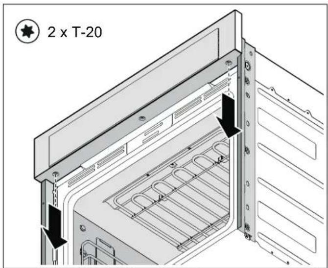 THERMADOR TWO30YS - Removing the control panel - 1