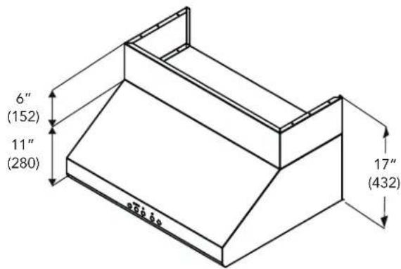 THERMADOR DC426W - Installation du caisson pour masquer les conduites - 1