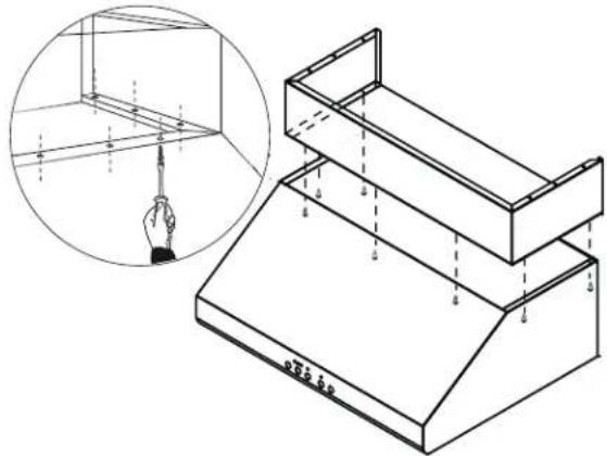 THERMADOR DC426W - Instalación de la extensión de cubierta de ducto - 2