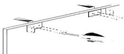 THERMADOR DC36MTW - Fixation des équerres de fixation du caisson télescopique - 5
