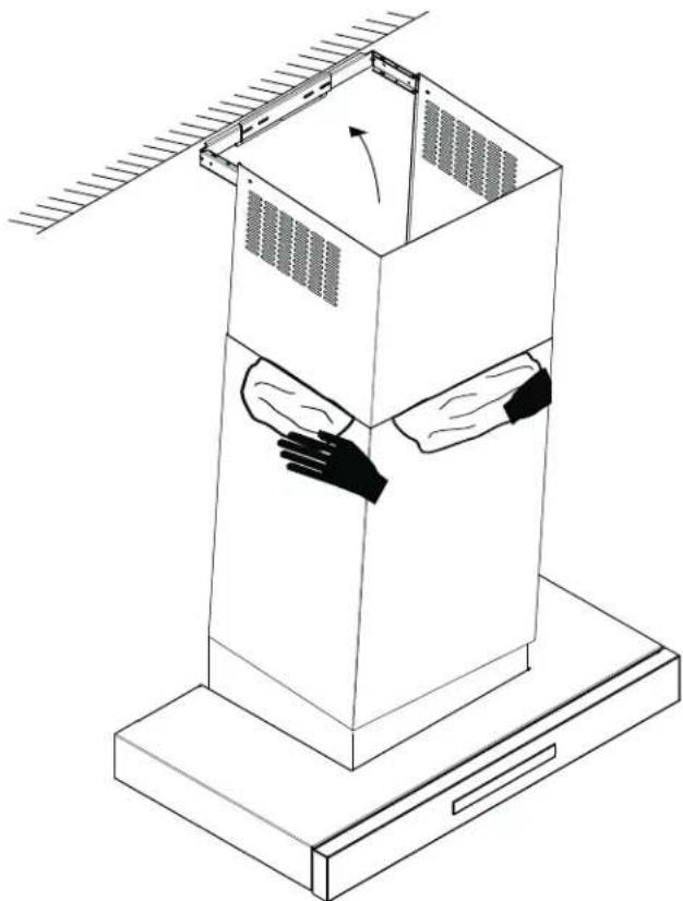THERMADOR CHXTHDDW - Fixation de l'équerre de fixation du caisson télescopique - 3