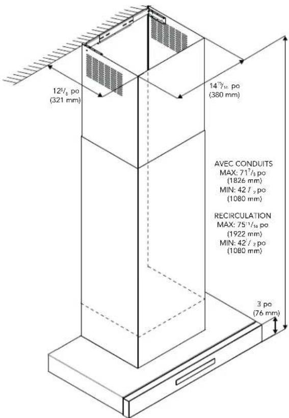 THERMADOR CHXTHDDW - Fixation de l'équerre de fixation du caisson télescopique - 1