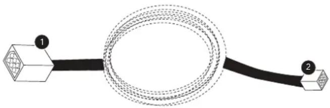 THERMADOR EXTNCB25W - Connexion du câble de rallonge du ventilateur - 1