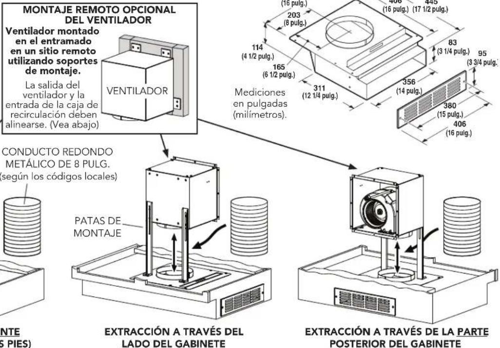 THERMADOR UCVRECIRC - Retire la película de polietileno del filtro. - 2