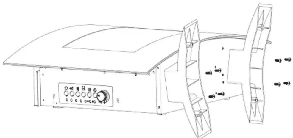 DANBY DDEF02213BD13 - Assemblage de PIED autoportant LIBRE - 1
