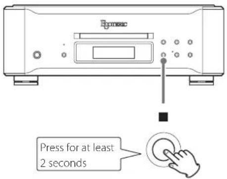 Esoteric P02X - Clearing the entire program and resuming ordinary playback - 2