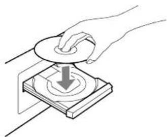 Esoteric K07Xs - Place a disc centered on the tray with the labeled side up. - 1